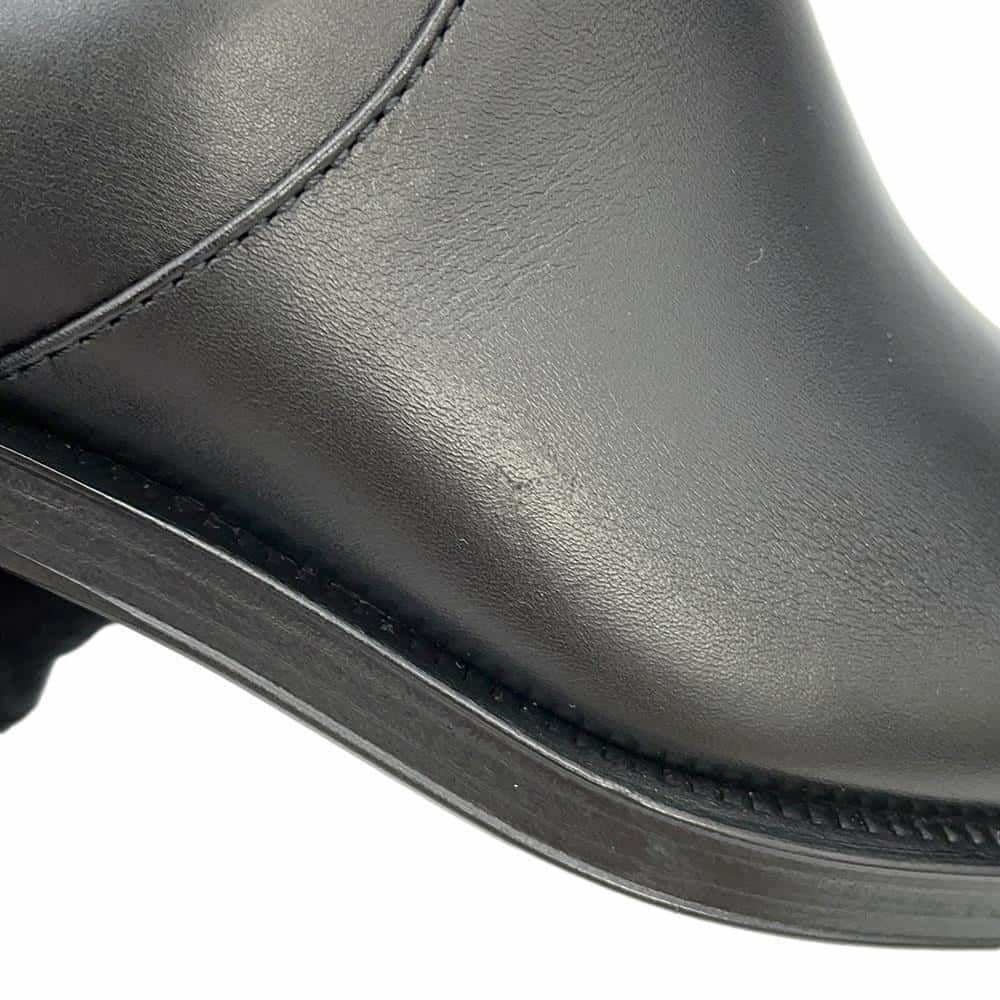 シャネル ロングブーツ ココマーク チェーン レディースサイズ37C G39171 CHANEL 靴 黒