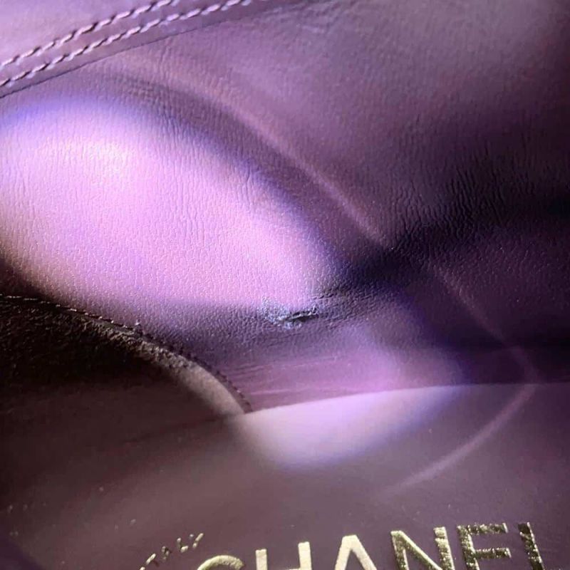 シャネル ロングブーツ ココマーク チェーン レディースサイズ37C G39171 CHANEL 靴 黒