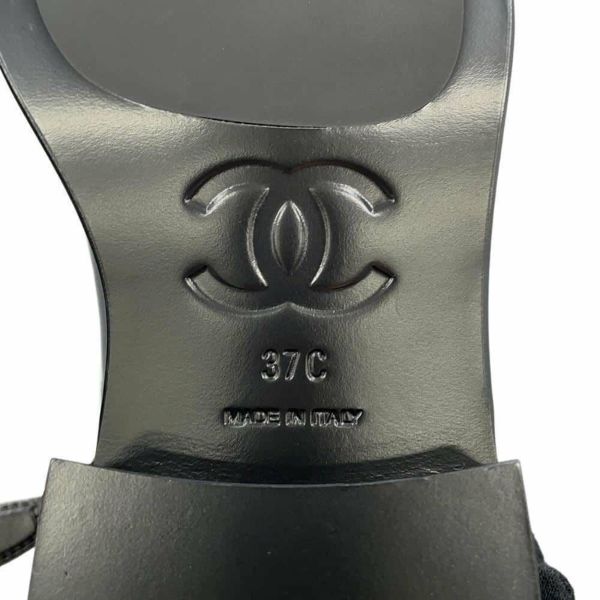 シャネル ロングブーツ ココマーク チェーン レディースサイズ37C G39171 CHANEL 靴 黒