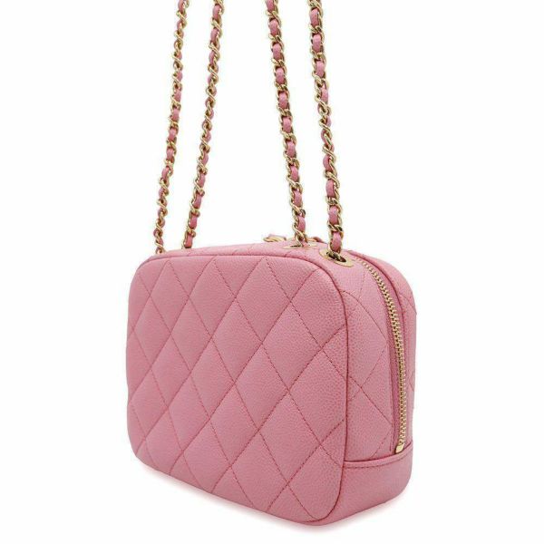 シャネル チェーンショルダーバッグ マトラッセ ココマーク カメラバッグ キャビアスキン CHANEL 2way