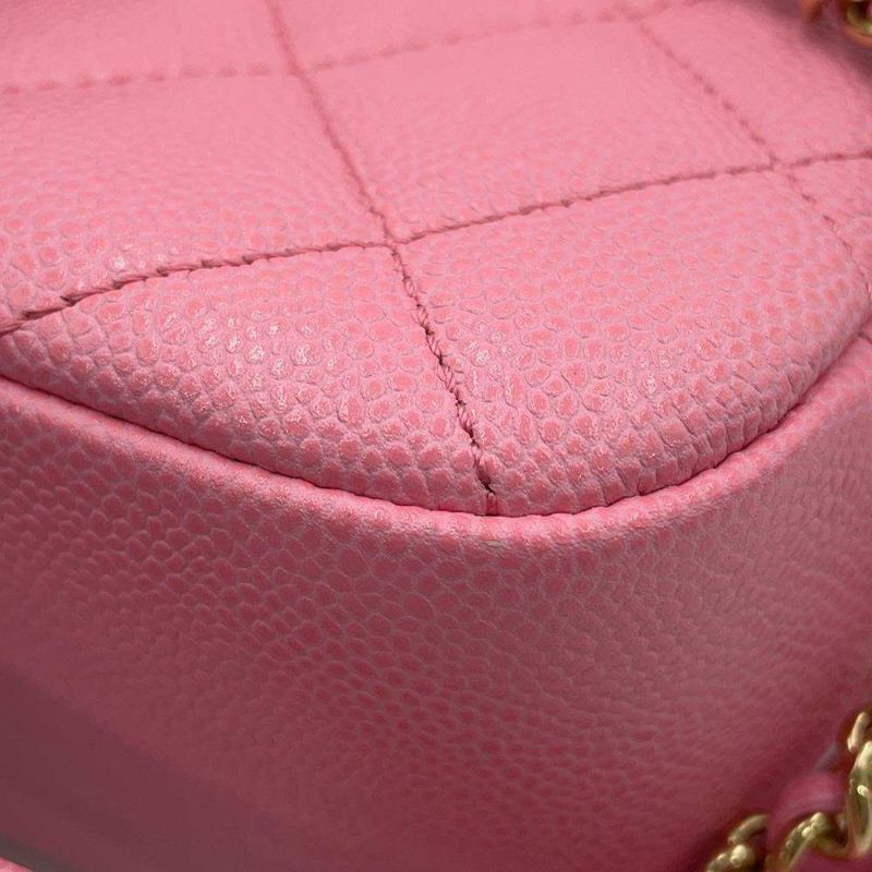 シャネル チェーンショルダーバッグ マトラッセ ココマーク カメラバッグ キャビアスキン CHANEL 2way