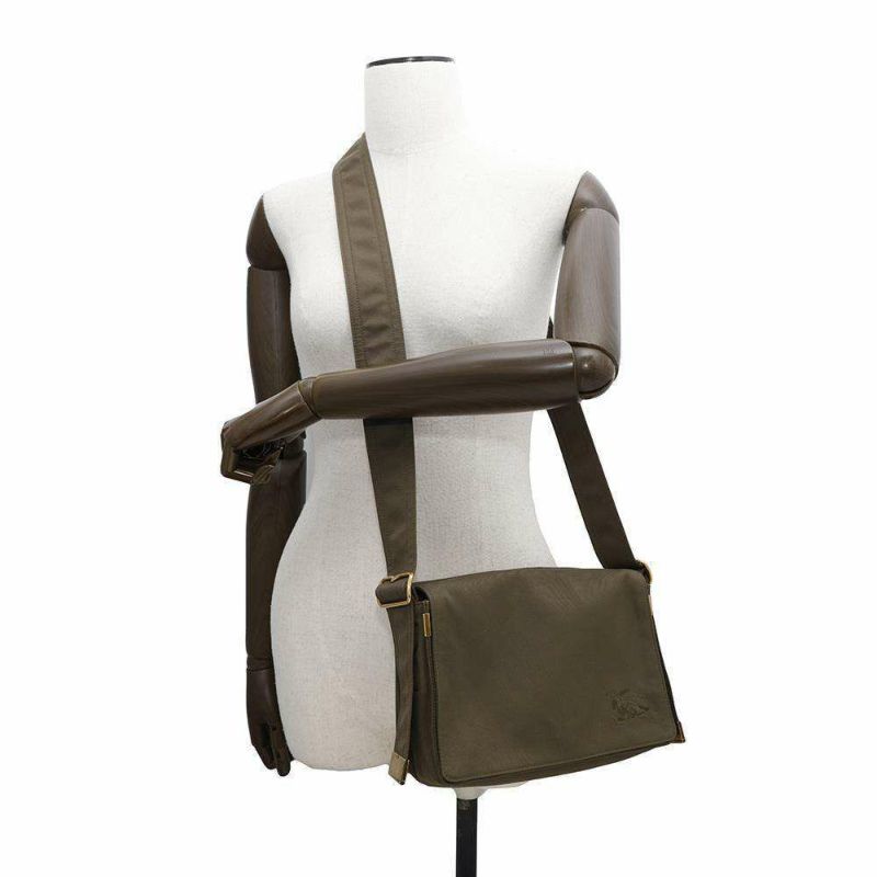 バーバリー ショルダーバッグ トレンチ クロスボディバッグ コットンキャンバス 8092041 BURBERRY カーキ