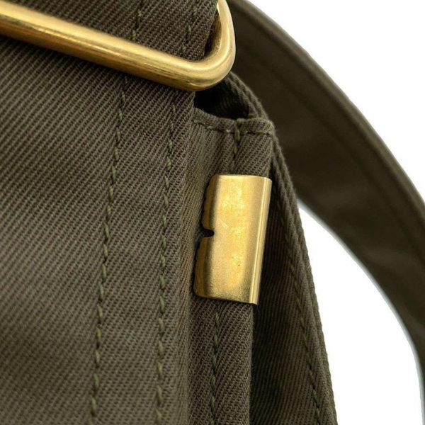 バーバリー ショルダーバッグ トレンチ クロスボディバッグ コットンキャンバス 8092041 BURBERRY カーキ