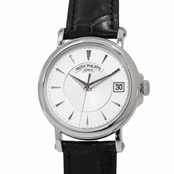 パテックフィリップ カラトラバ オフィサー 5153G-010 PATEK PHILIPPE 腕時計 シルバー文字盤