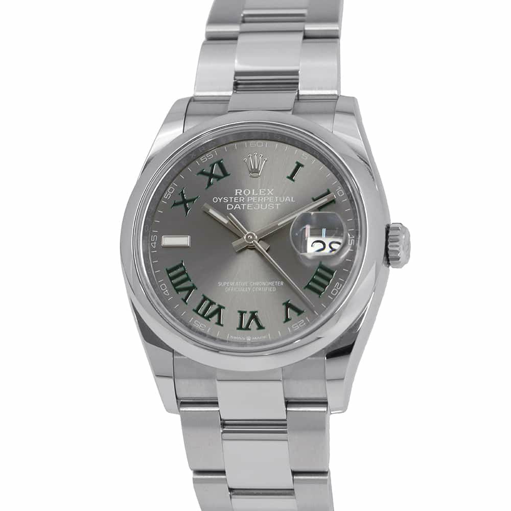 ロレックス デイトジャスト36 126200 ROLEX 腕時計 スレート文字盤 ローマン