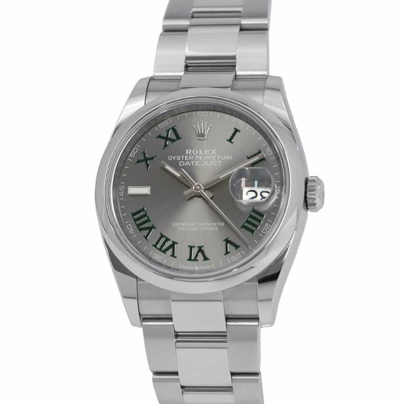 ロレックス デイトジャスト36 126200 ROLEX 腕時計 スレート文字盤 ローマン