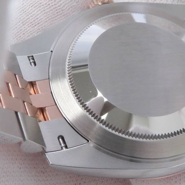 ロレックス デイトジャスト41 SS/K18PG 126331G ROLEX 腕時計 チョコレート文字盤 10Pダイヤ　エバーローズゴールド