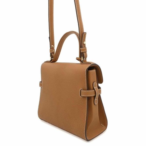 デルヴォー ハンドバッグ タンペートPM クリスピーカーフレザー AA0612AMF0ADNDO 2way ブラウン デルボー