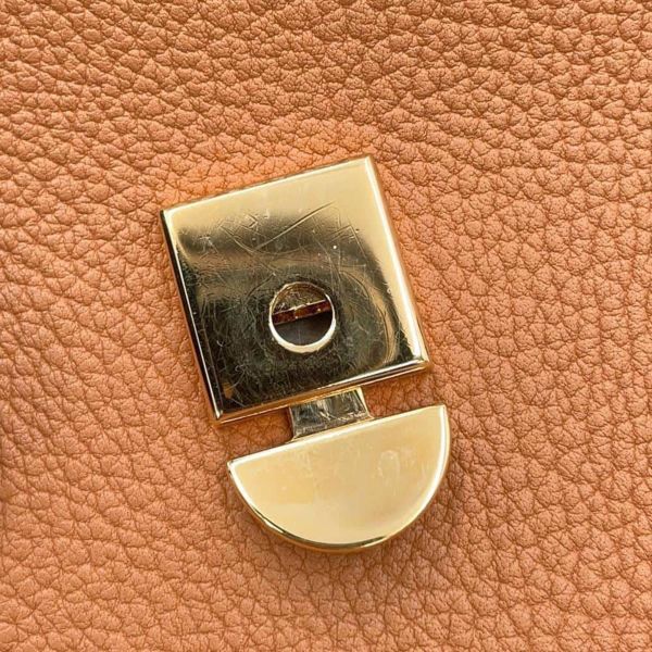 デルヴォー ハンドバッグ タンペートPM クリスピーカーフレザー AA0612AMF0ADNDO 2way ブラウン デルボー