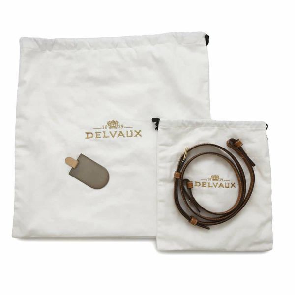 デルヴォー ハンドバッグ タンペートPM クリスピーカーフレザー AA0612AMF0ADNDO 2way ブラウン デルボー