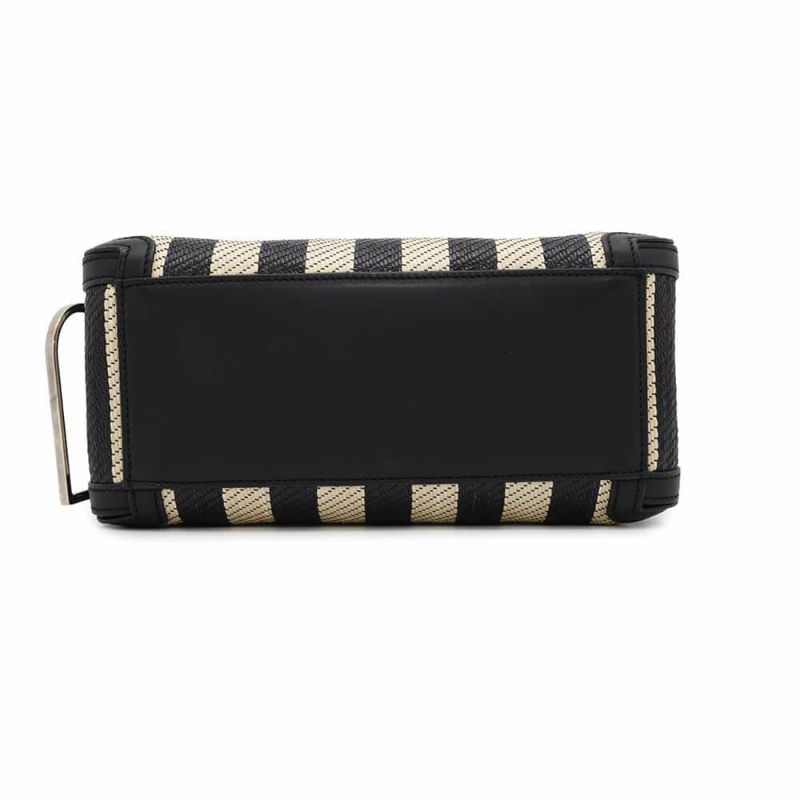 デルヴォー ハンドバッグ クールボックスMM カーフレザー ラフィア AA0457BBK0AOCPA DELVAUX 2way 黒