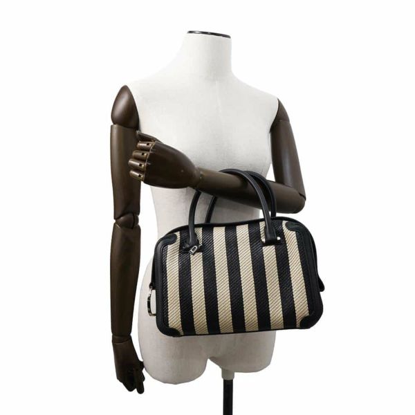 デルヴォー ハンドバッグ クールボックスMM カーフレザー ラフィア AA0457BBK0AOCPA DELVAUX 2way 黒