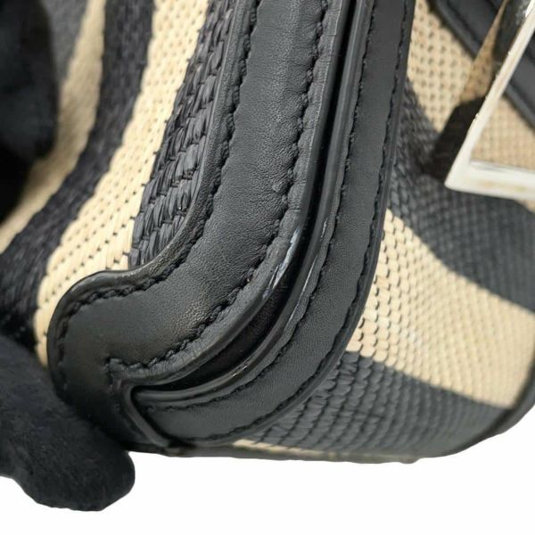 デルヴォー ハンドバッグ クールボックスMM カーフレザー ラフィア AA0457BBK0AOCPA DELVAUX 2way 黒