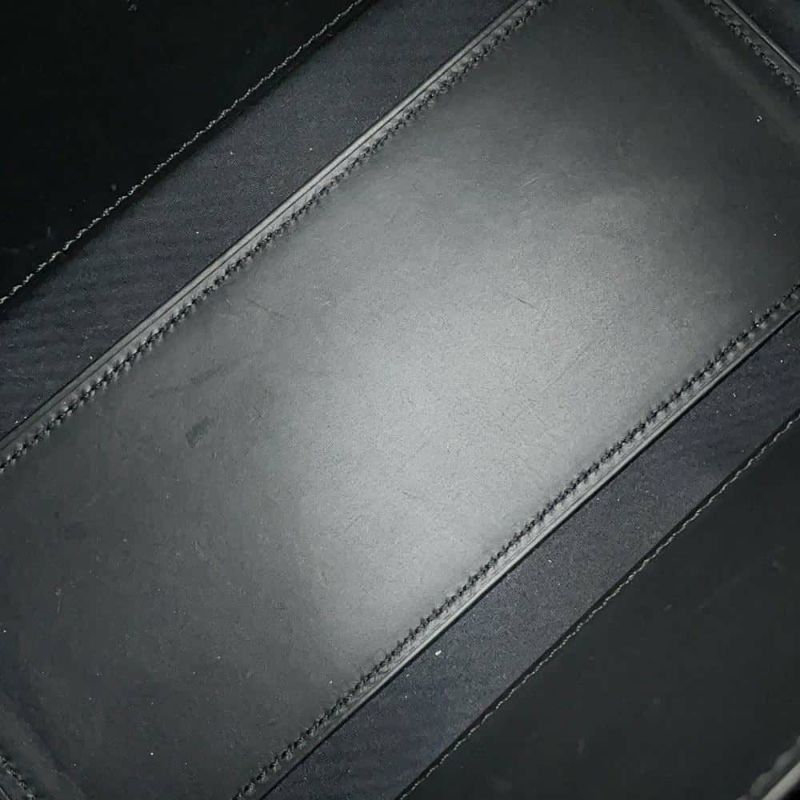 デルヴォー ハンドバッグ クールボックスMM カーフレザー ラフィア AA0457BBK0AOCPA DELVAUX 2way 黒