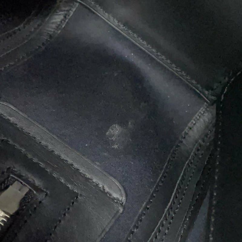 デルヴォー ハンドバッグ クールボックスMM カーフレザー ラフィア AA0457BBK0AOCPA DELVAUX 2way 黒