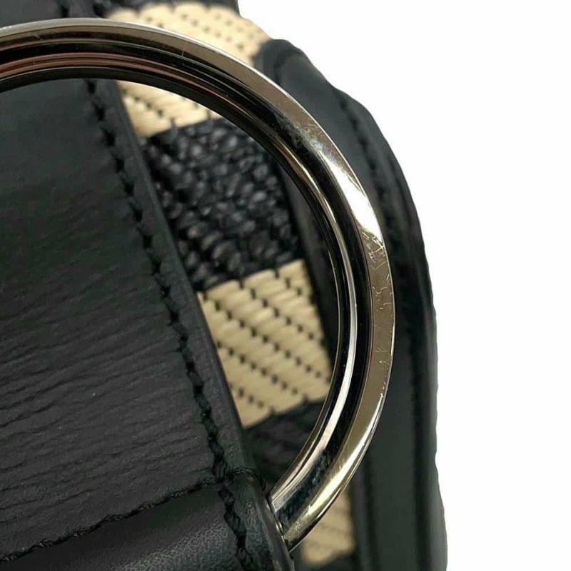 デルヴォー ハンドバッグ クールボックスMM カーフレザー ラフィア AA0457BBK0AOCPA DELVAUX 2way 黒