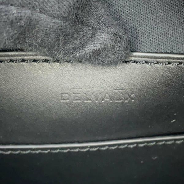 デルヴォー ハンドバッグ クールボックスMM カーフレザー ラフィア AA0457BBK0AOCPA DELVAUX 2way 黒