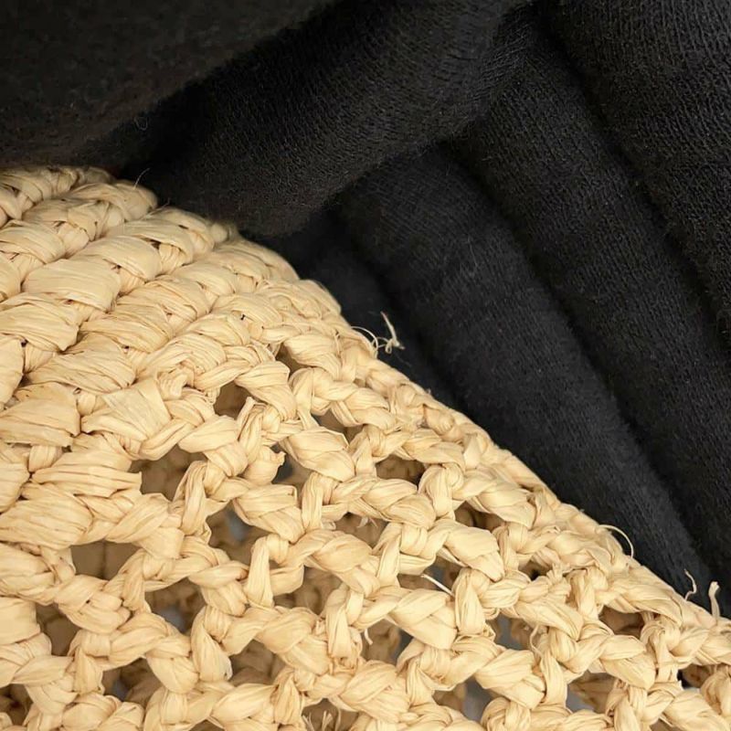 サンローランパリ トートバッグ イカール マキシ ショッピングバッグ ラフィアクロシェ 772191 SAINT LAURENT PARIS