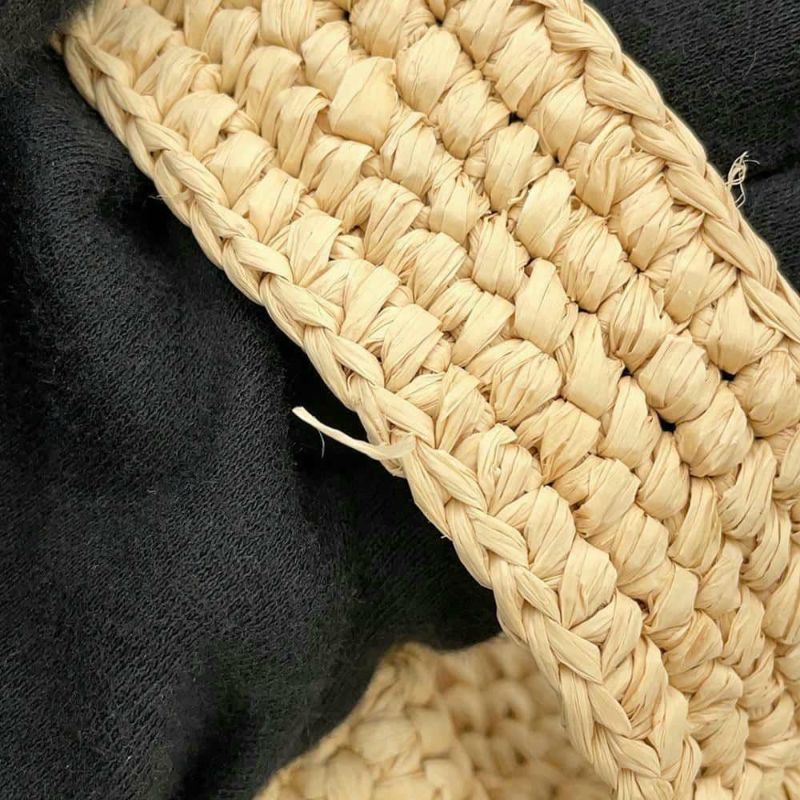 サンローランパリ トートバッグ イカール マキシ ショッピングバッグ ラフィアクロシェ 772191 SAINT LAURENT PARIS