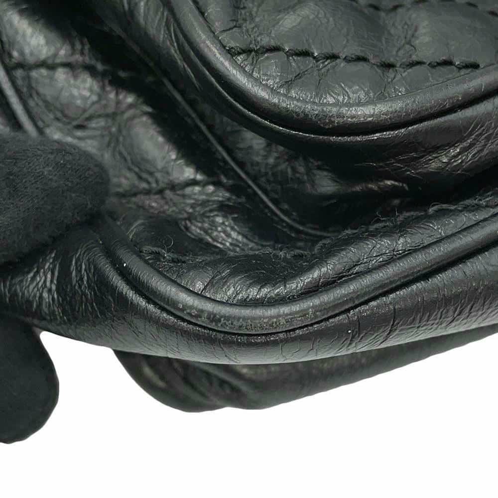 サンローランパリ チェーンショルダーバッグ ニキ ヴィンテージカーフレザー 498894 SAINT LAURENT PARIS 黒