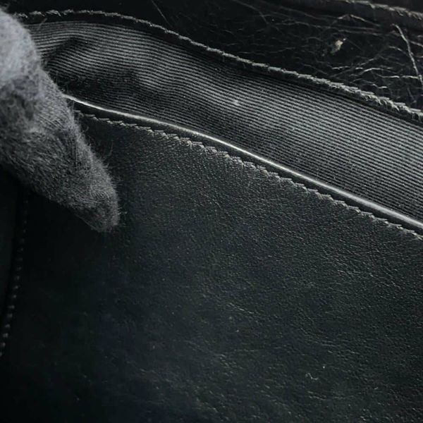 サンローランパリ チェーンショルダーバッグ ニキ ヴィンテージカーフレザー 498894 SAINT LAURENT PARIS 黒