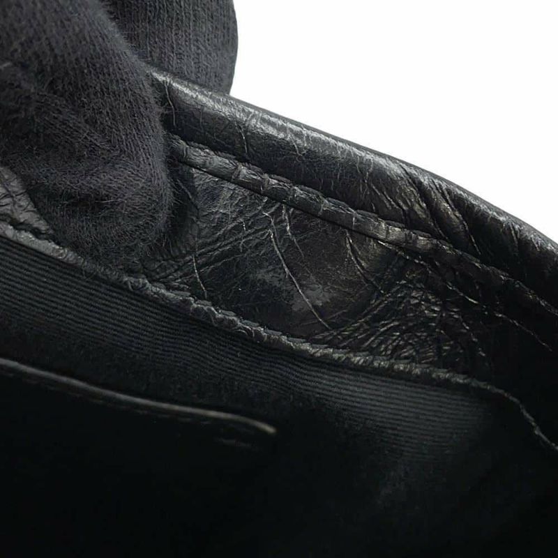 サンローランパリ チェーンショルダーバッグ ニキ ヴィンテージカーフレザー 498894 SAINT LAURENT PARIS 黒