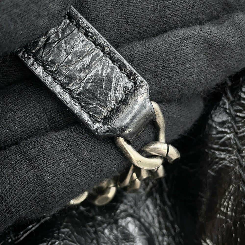 サンローランパリ チェーンショルダーバッグ ニキ ヴィンテージカーフレザー 498894 SAINT LAURENT PARIS 黒