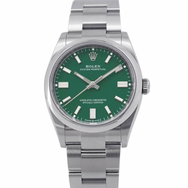 ロレックス オイスターパーペチュアル36 126000 ROLEX 腕時計 グリーン文字盤