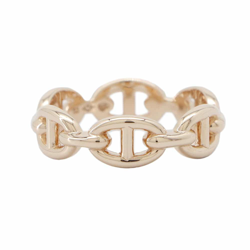 エルメス リング シェーヌダンクル アンシェネPM K18PGピンクゴールド リングサイズ53 HERMES 指輪