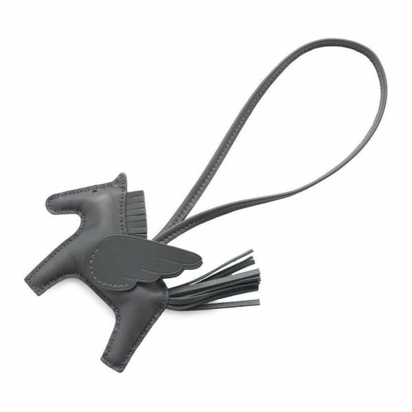 エルメス バッグチャーム ロデオ PM ペガサス アルドワーズ ラムスキン W刻印 HERMES チャーム