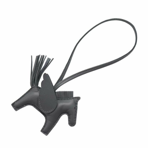 エルメス バッグチャーム ロデオ PM ペガサス アルドワーズ ラムスキン W刻印 HERMES チャーム