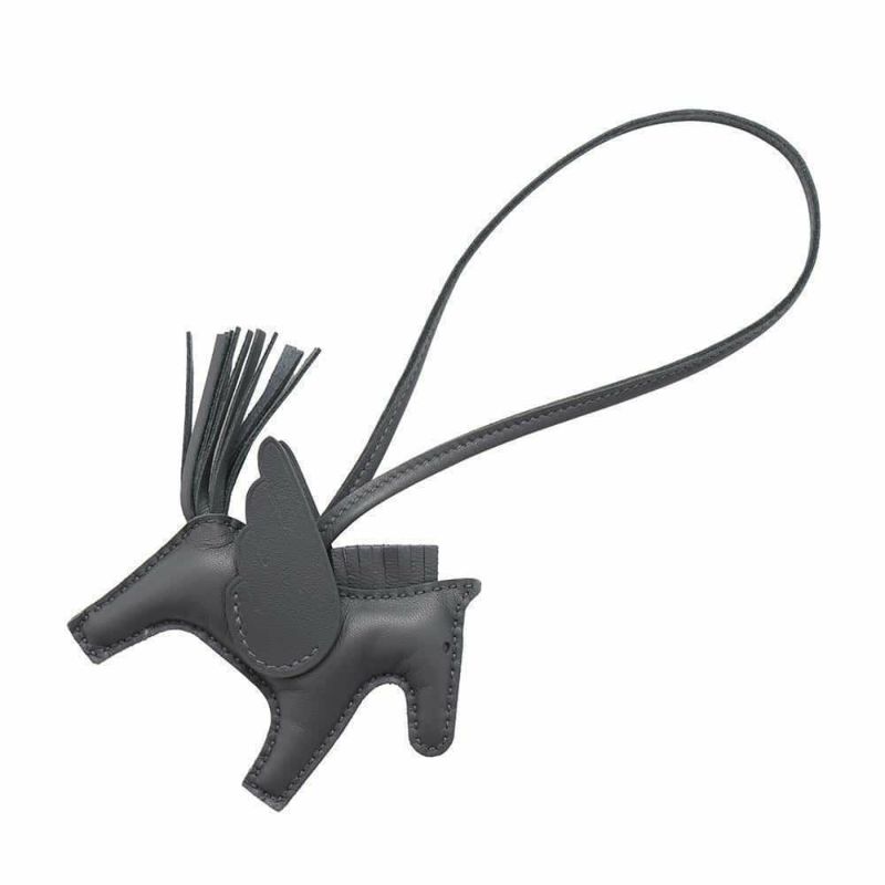 エルメス バッグチャーム ロデオ PM ペガサス アルドワーズ ラムスキン W刻印 HERMES チャーム