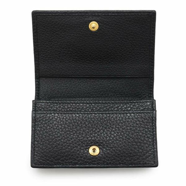 プラダ カードケース ロゴ レザー 1MC122 PRADA 財布 名刺れ 黒