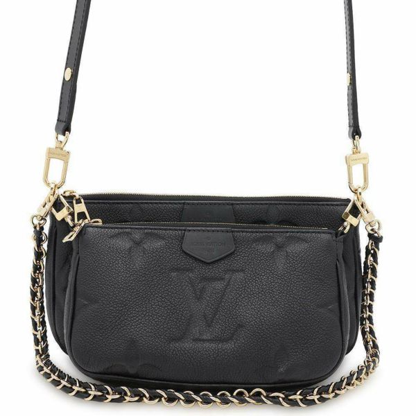 ルイヴィトン ショルダーバッグ モノグラム・アンプラント ミュルティ・ポシェット・アクセソワール M80399 LOUIS VUITTON 黒 ブラック