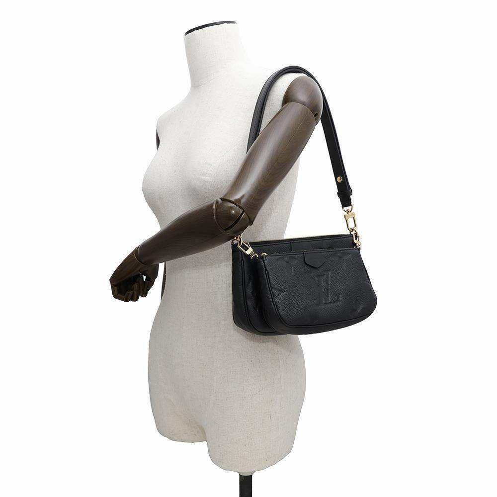 ルイヴィトン ショルダーバッグ モノグラム・アンプラント ミュルティ・ポシェット・アクセソワール M80399 LOUIS VUITTON 黒 ブラック