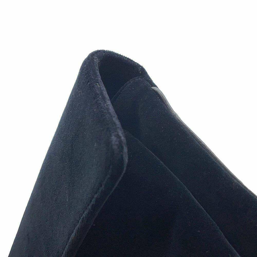 シャネル チェーンショルダーバッグ 2.55 ベロア CHANEL 黒