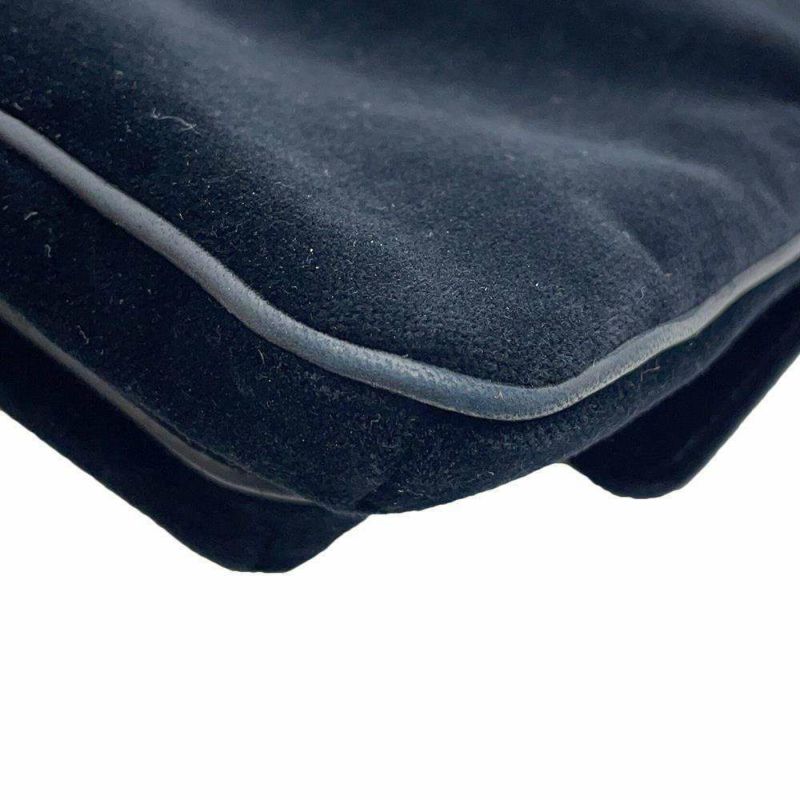 シャネル チェーンショルダーバッグ 2.55 ベロア CHANEL 黒