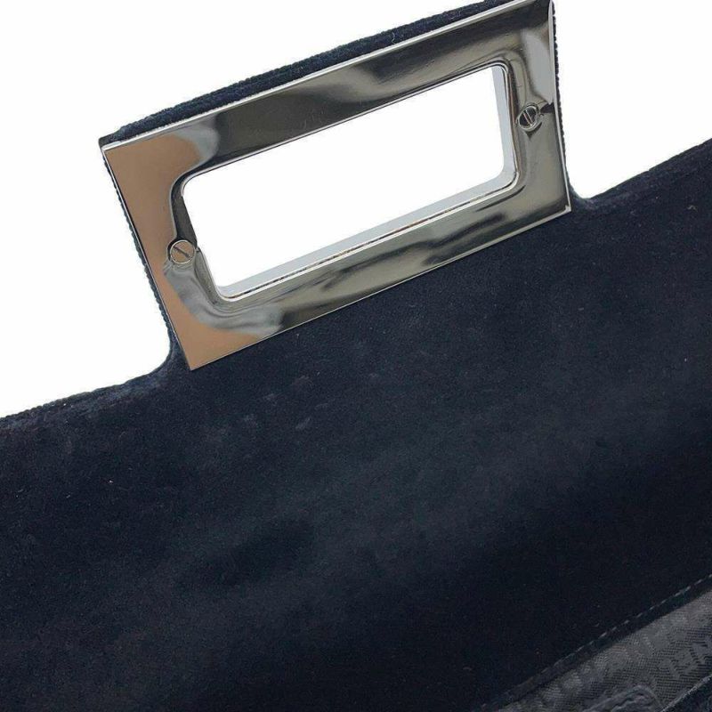 シャネル チェーンショルダーバッグ 2.55 ベロア CHANEL 黒