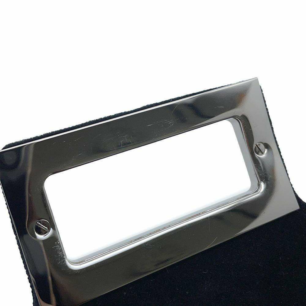 シャネル チェーンショルダーバッグ 2.55 ベロア CHANEL 黒