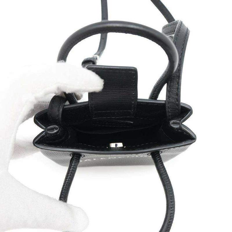 バレンシアガ ショルダーバッグ ショッピング フォンホルダーバッグ 593826 BALENCIAGA ミニバッグ クロスボディ 黒