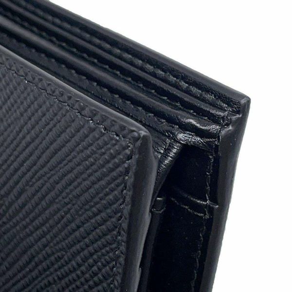 プラダ 二つ折り財布 サフィアーノ レザー ロゴPRADA 財布 メンズ 黒