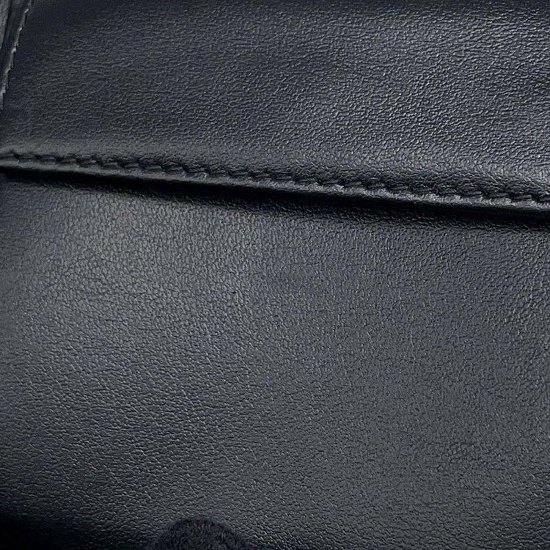 プラダ 二つ折り財布 サフィアーノ レザー ロゴPRADA 財布 メンズ 黒