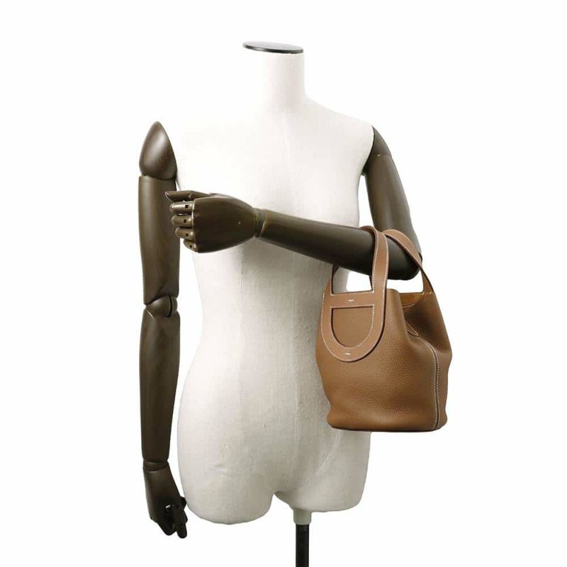 エルメス トートバッグ インザループ 18 ゴールド/シルバー金具 トリヨンクレマンス/スイフト U刻印