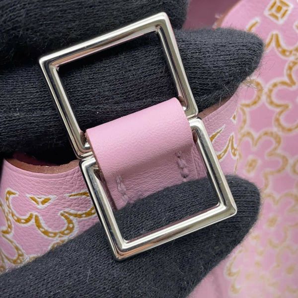 エルメス ハンドバッグ ピコタンロックPM ラッキーデイジー モーヴシルベストル/キュイーブル/ホワイト シルバー金具 スイフト U刻印