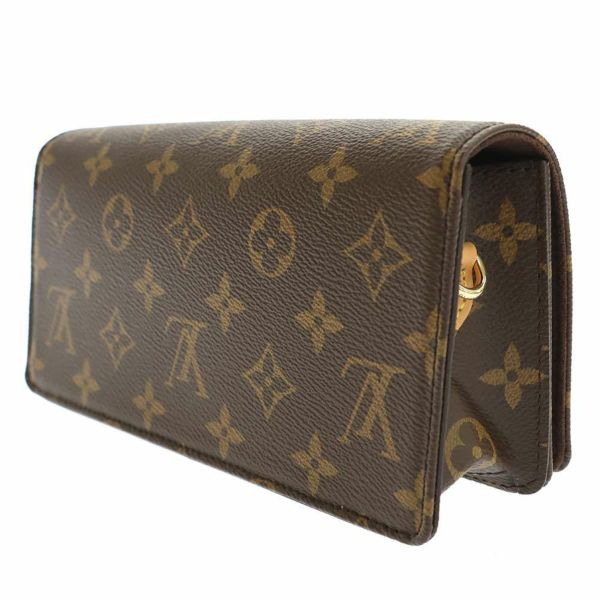 ルイヴィトン ショルダーバッグ モノグラム ウォレット オン チェーン・リリー M82509 LOUIS VUITTON ブラウン