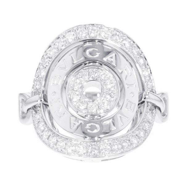 ブルガリ リング アストラーレ チェルキ ダイヤモンド K18WGホワイトゴールド リングサイズ約19号 AN852372 指輪