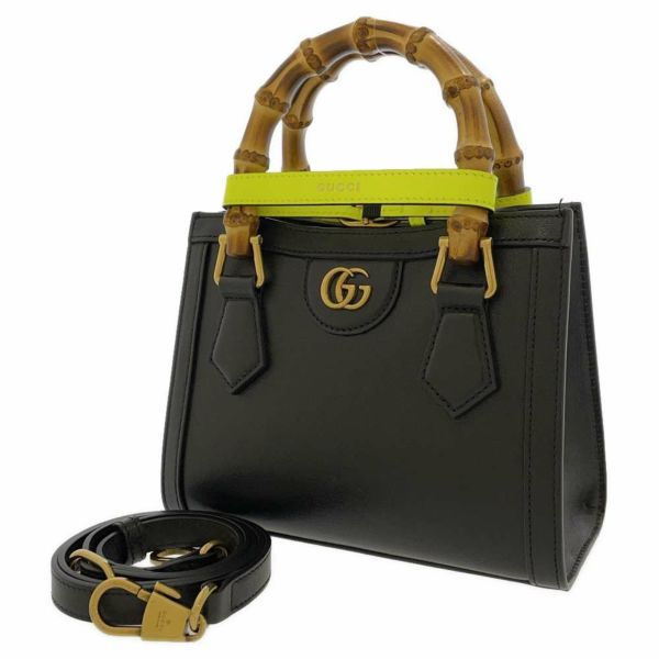 グッチ ハンドバッグ ダイアナ ミニ バンブー レザー 655661 GUCCI