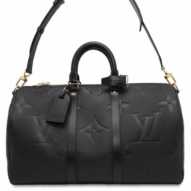 ルイヴィトン ボストンバッグ モノグラム・アンプラント ジャイアント キーポル・バンドリエール45 M45532トラベル 旅行 黒 ブラック