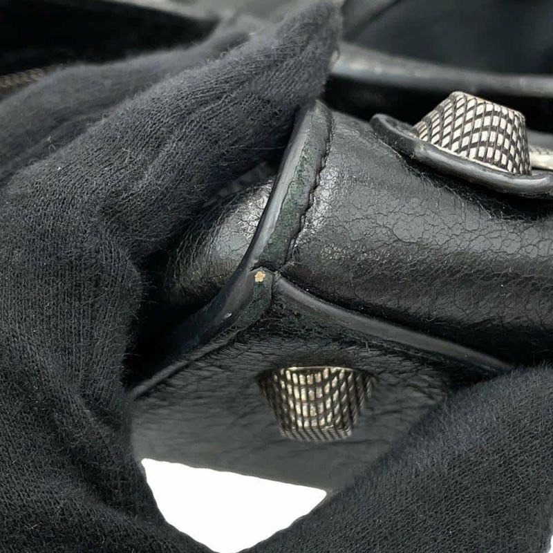 バレンシアガ ハンドバッグ ネオ カゴール シティ ヴィンテージ加工レザー 700451 BALENCIAGA 2way 黒