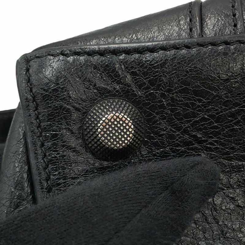 バレンシアガ ハンドバッグ ネオ カゴール シティ ヴィンテージ加工レザー 700451 BALENCIAGA 2way 黒